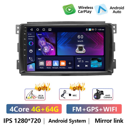 Bezprzewodowe Radio CarPlay – System Android Auto do Mercedes-Benz Smart (2005-2015)