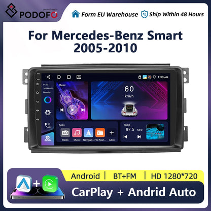 Bezprzewodowe Radio CarPlay – System Android Auto do Mercedes-Benz Smart (2005-2015)