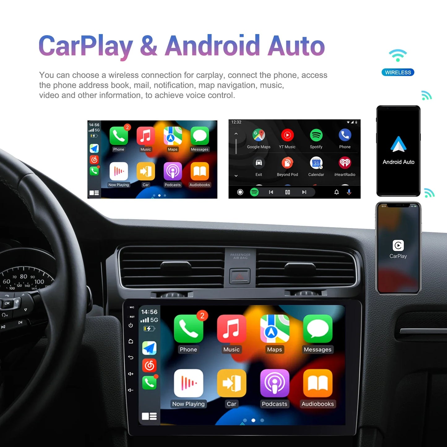 Bezprzewodowe Radio CarPlay – System Android Auto do Mercedes-Benz Smart (2005-2015)